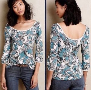 Anthropologie Postmark Forest Fete Top